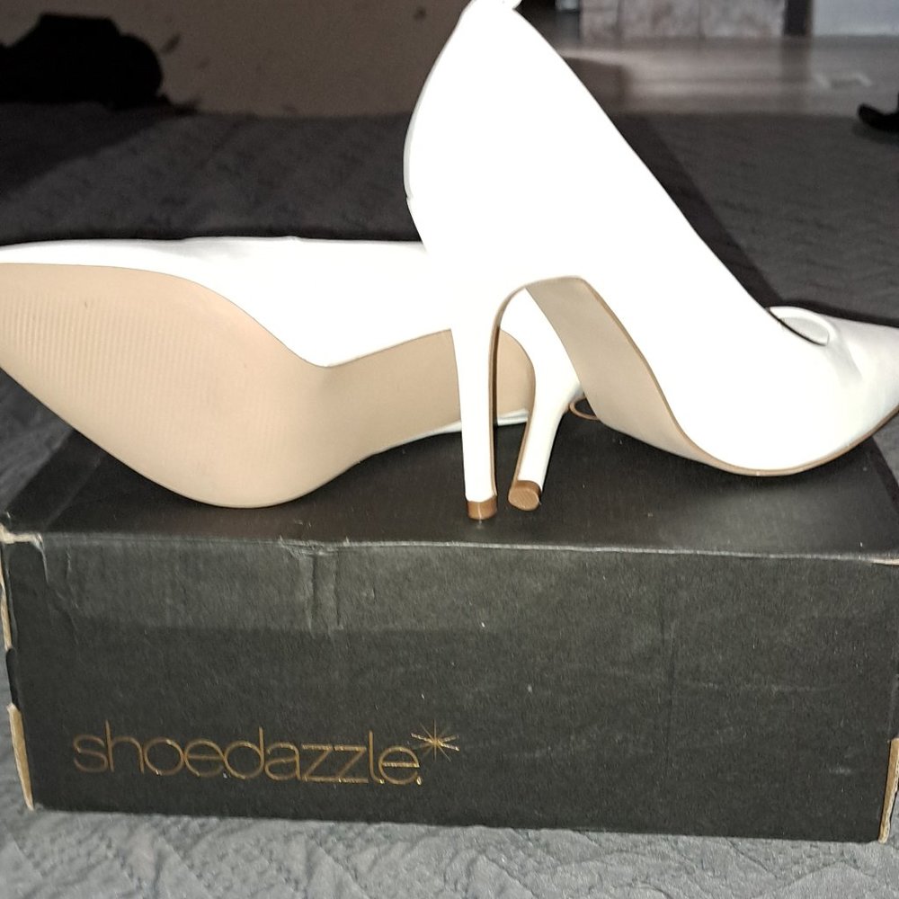 White stilettos